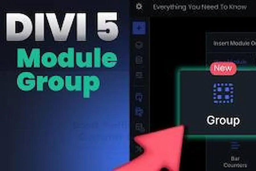 modulo group Module Groups en Divi 5: la pieza que faltaba para ordenar el diseño editorial