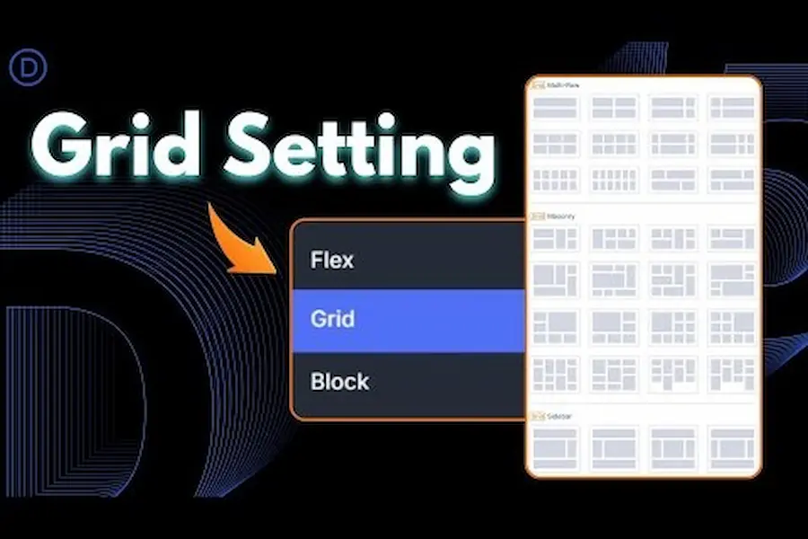 grid setting Comprender Grid en Divi 5 y cuándo usarlo en un diseño editorial